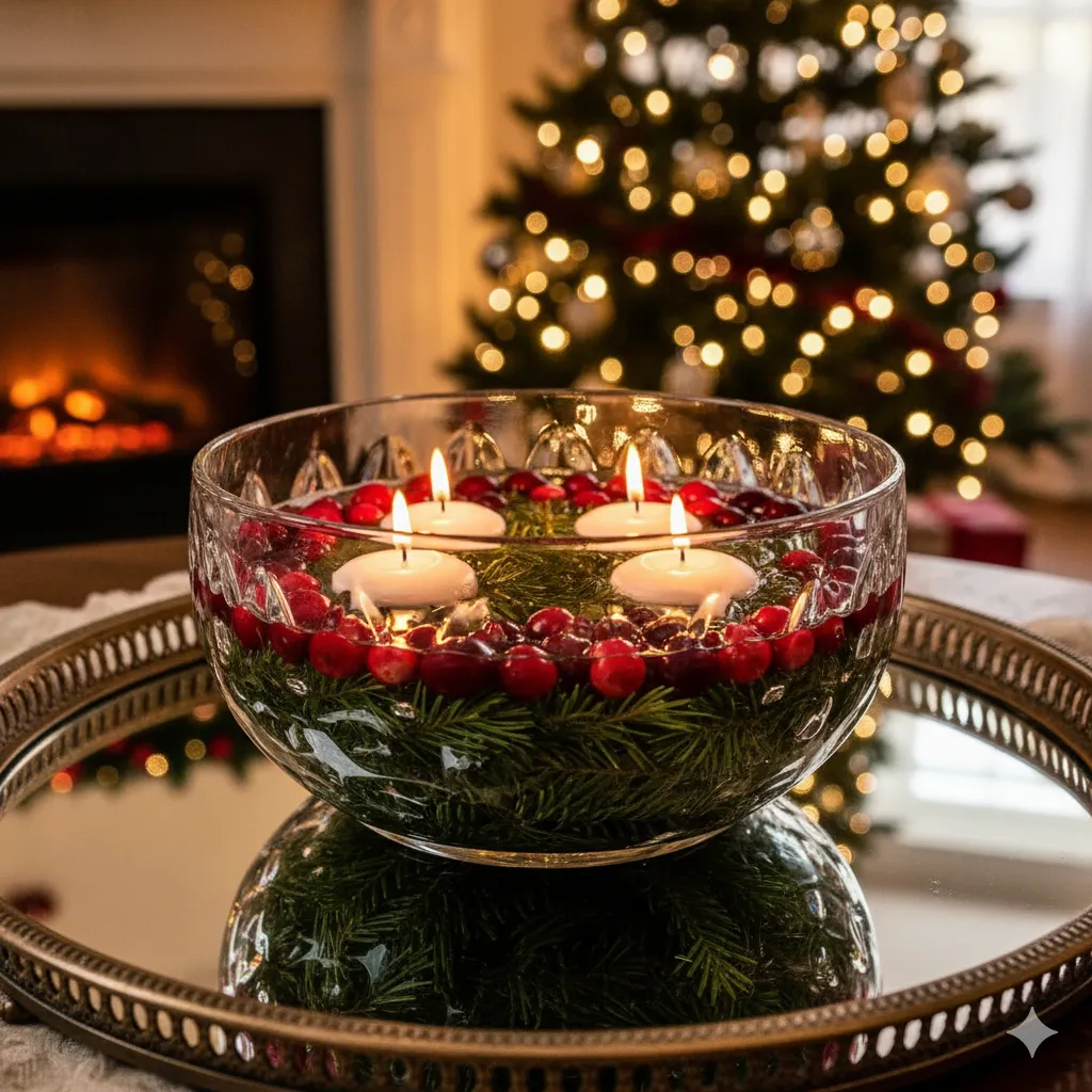 christmas glass bowl centerpiece ideas
