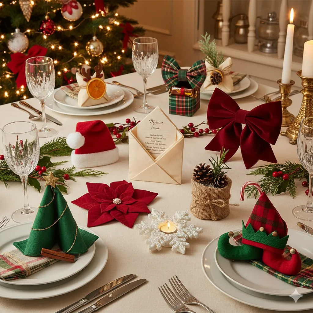 12 Genius Christmas Napkin Folding Ideas That Wow Every Guest christmas napkin folding