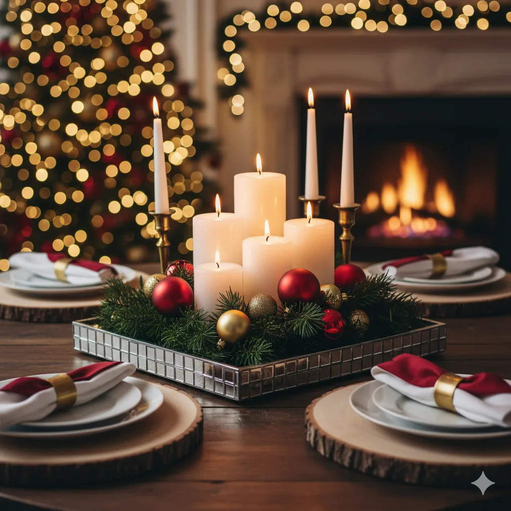 15 DIY Christmas Table Decor: Stunning Ideas on a Budget christmas table centerpieces