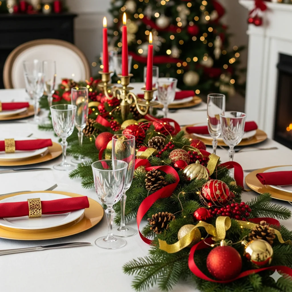 15 DIY Christmas Table Decor: Stunning Ideas on a Budget christmas table settings