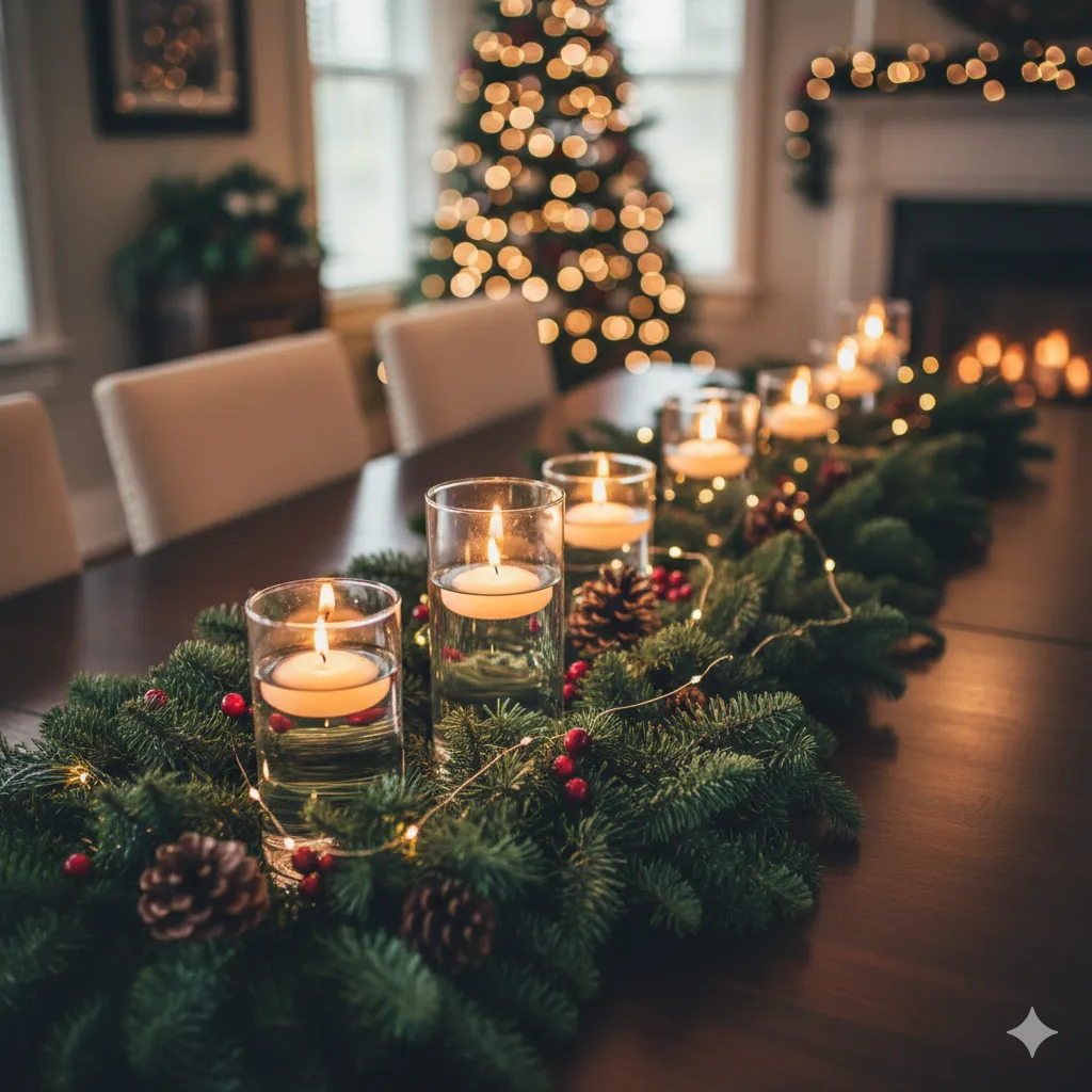 12 DIY Christmas Centerpieces with Candles & Greenery That Wow Every Guest diy christmas centerpieces