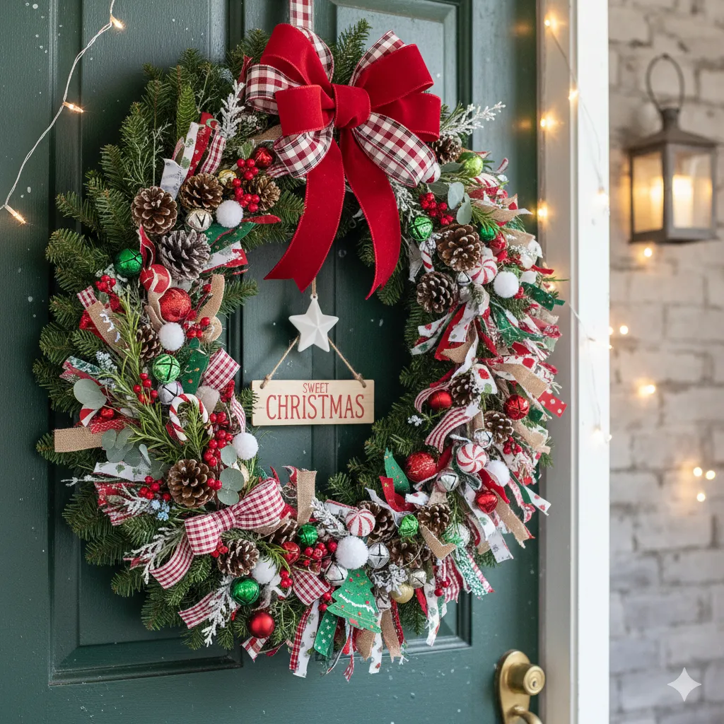 13 DIY Christmas Wreaths You Can Make on a Budget diy christmas wreaths for front door