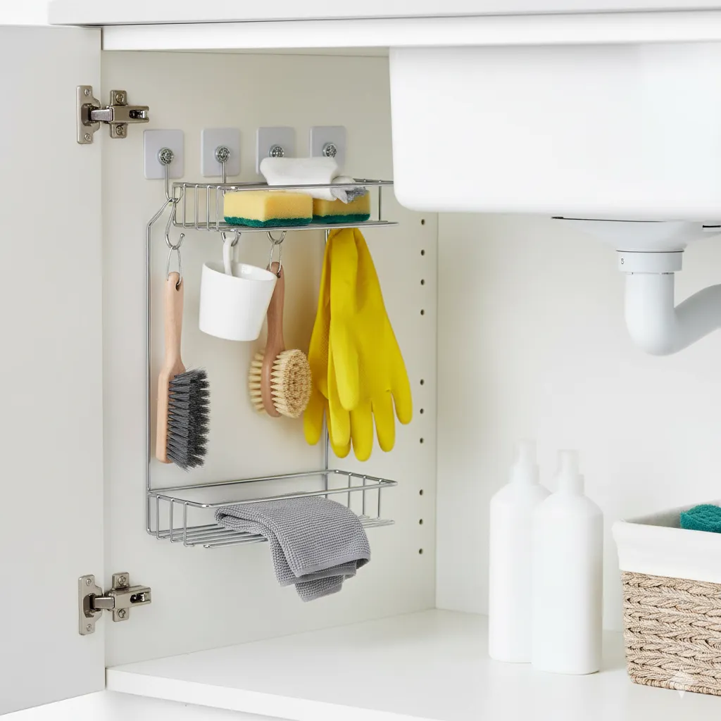 diy under sink storage