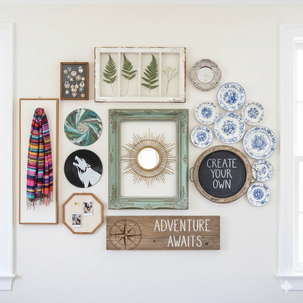 16 DIY Wall Art Ideas Made from Thrifted Materials (Budget-Friendly DIY Decor) diy wall art ideas