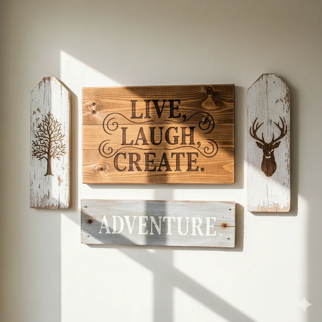 diy wall art with wood