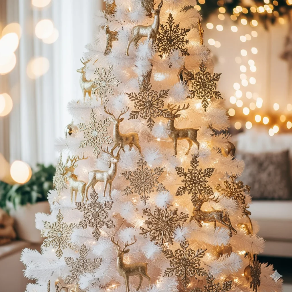 15 Elegant Gold & White Christmas Tree Ideas That Look Absolutely Stunning elegant christmas tree decorations