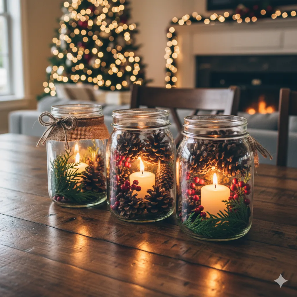 farmhouse christmas centerpieces