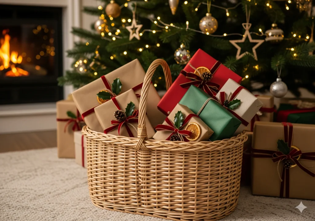 21 Rustic Christmas Tree Decorating Ideas with Natural Touches farmhouse christmas tree ideas