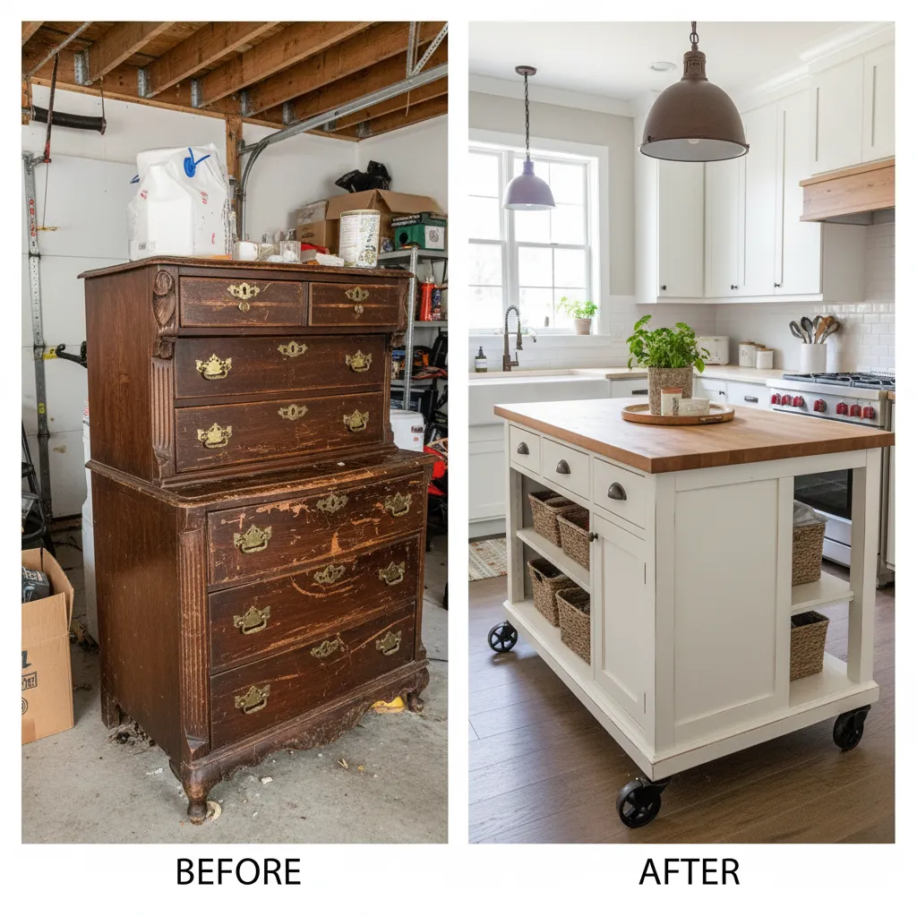 15 Upcycled Furniture Ideas You’ll Wish You Tried Sooner furniture makeover before and after