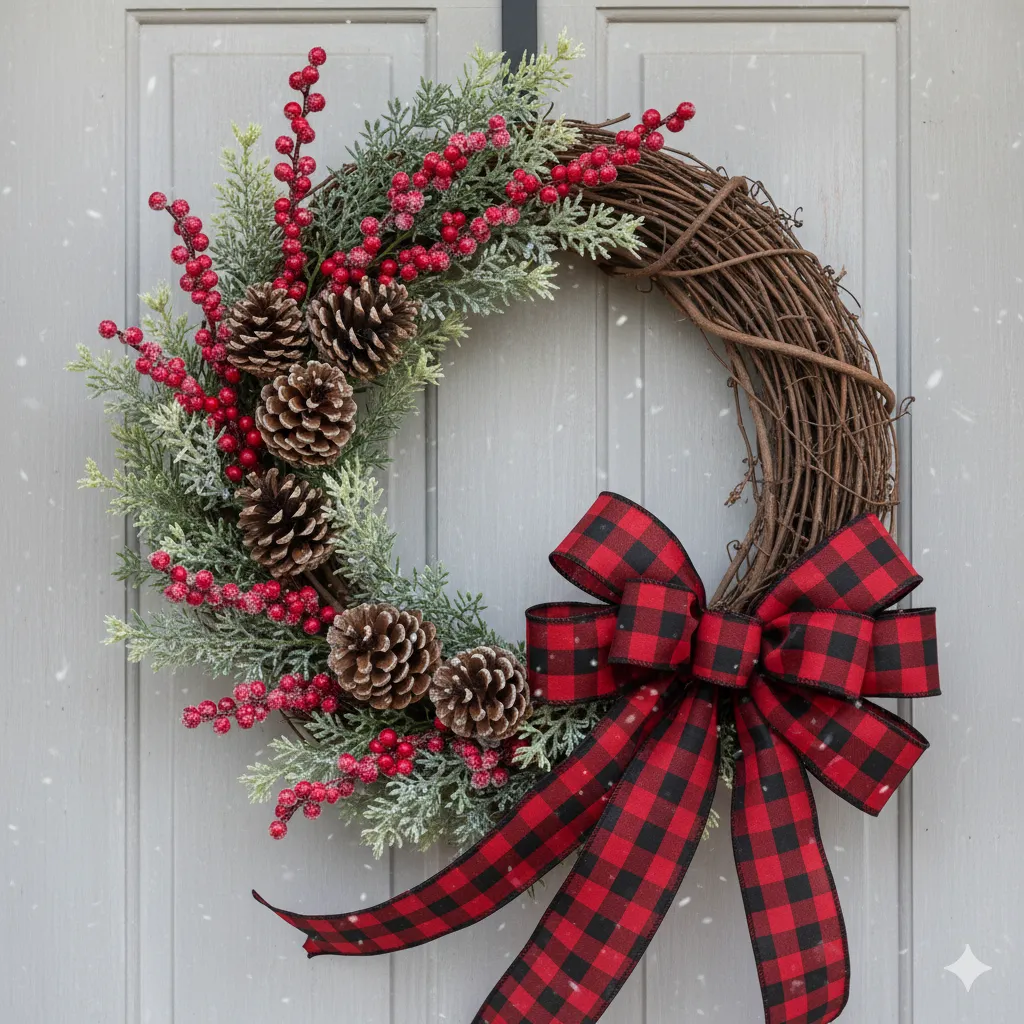 holiday wreath craft
