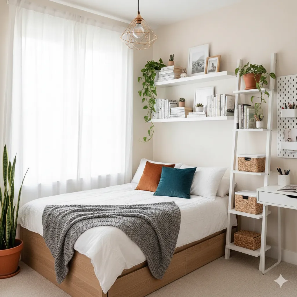 15 Small Bedroom Decor Ideas That Instantly Make Your Space Look Bigger multifunctional furniture for small bedrooms
