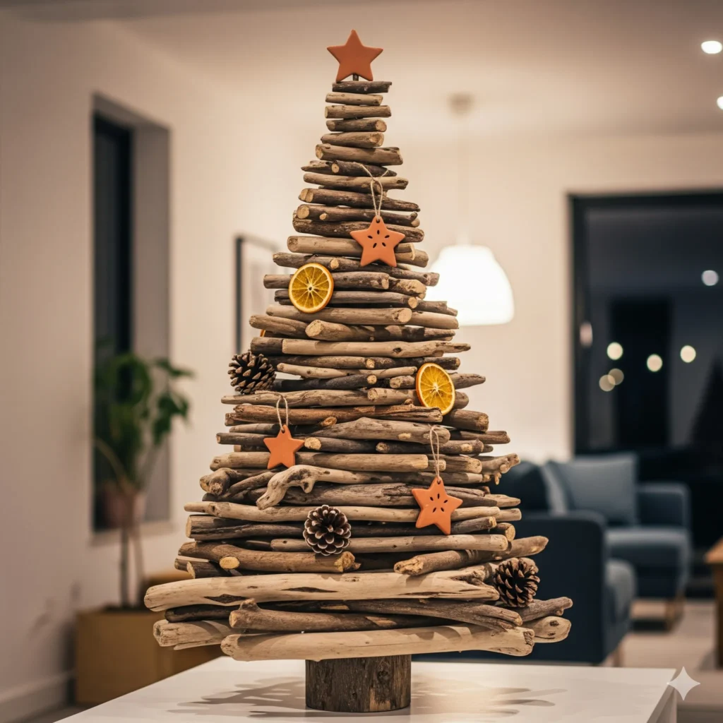 12 Modern & Minimalist Christmas Tree Ideas for a Chic Holiday Look natural christmas tree ideas