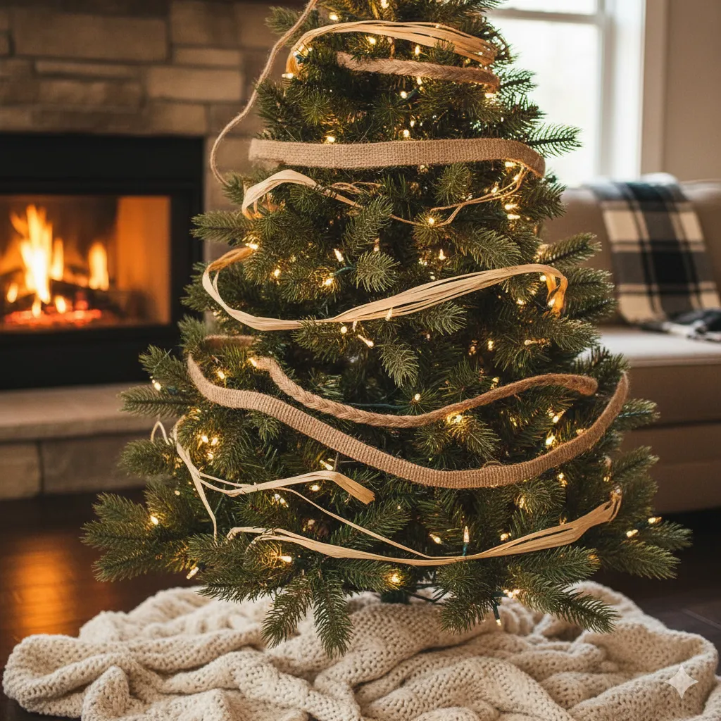 21 Rustic Christmas Tree Decorating Ideas with Natural Touches rustic christmas trees