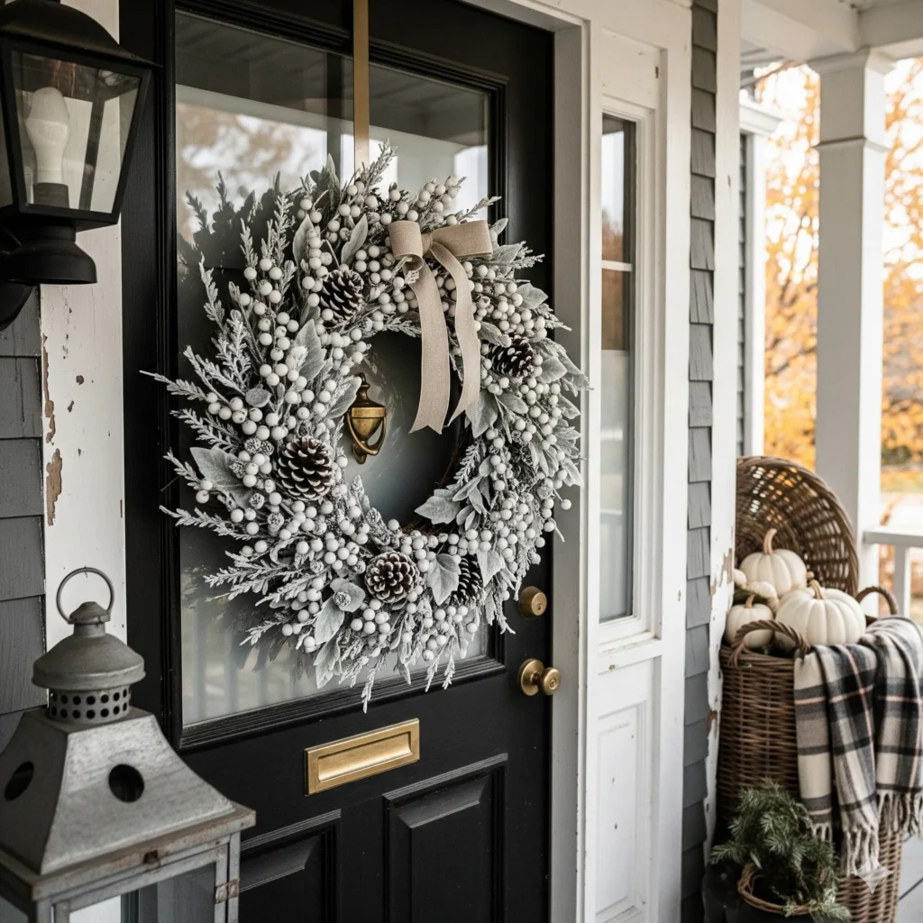 11 Rustic Christmas Wreath Ideas with Pinecones & Berries rustic christmas wreath ideas