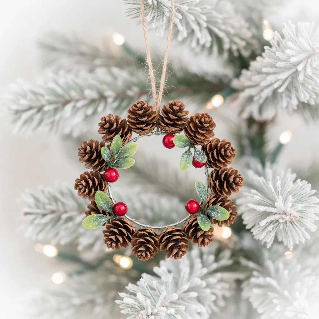11 Rustic Christmas Wreath Ideas with Pinecones & Berries rustic christmas wreaths diy simple