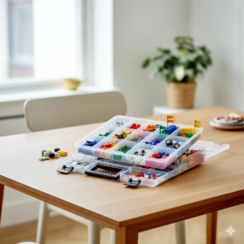 space saving lego storage