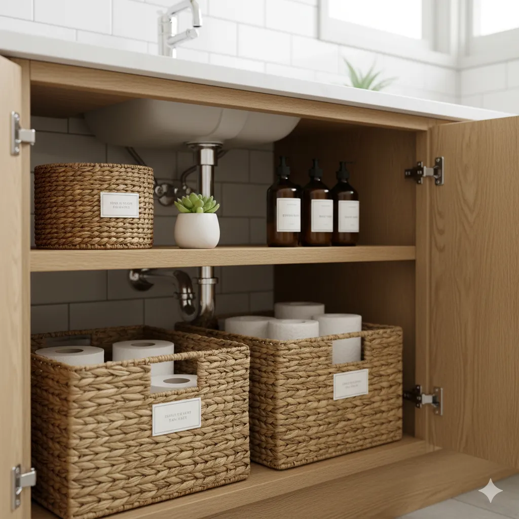 under kitchen sink organization