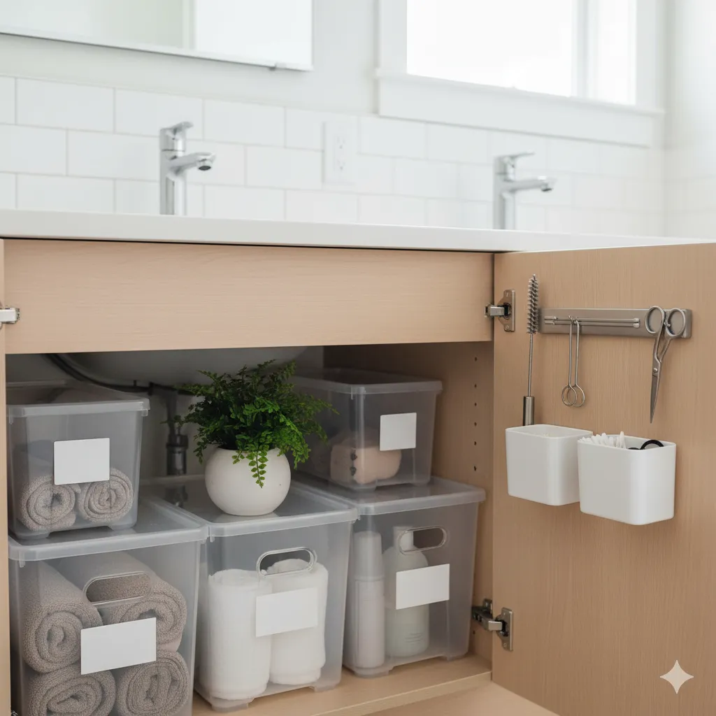 under sink organization