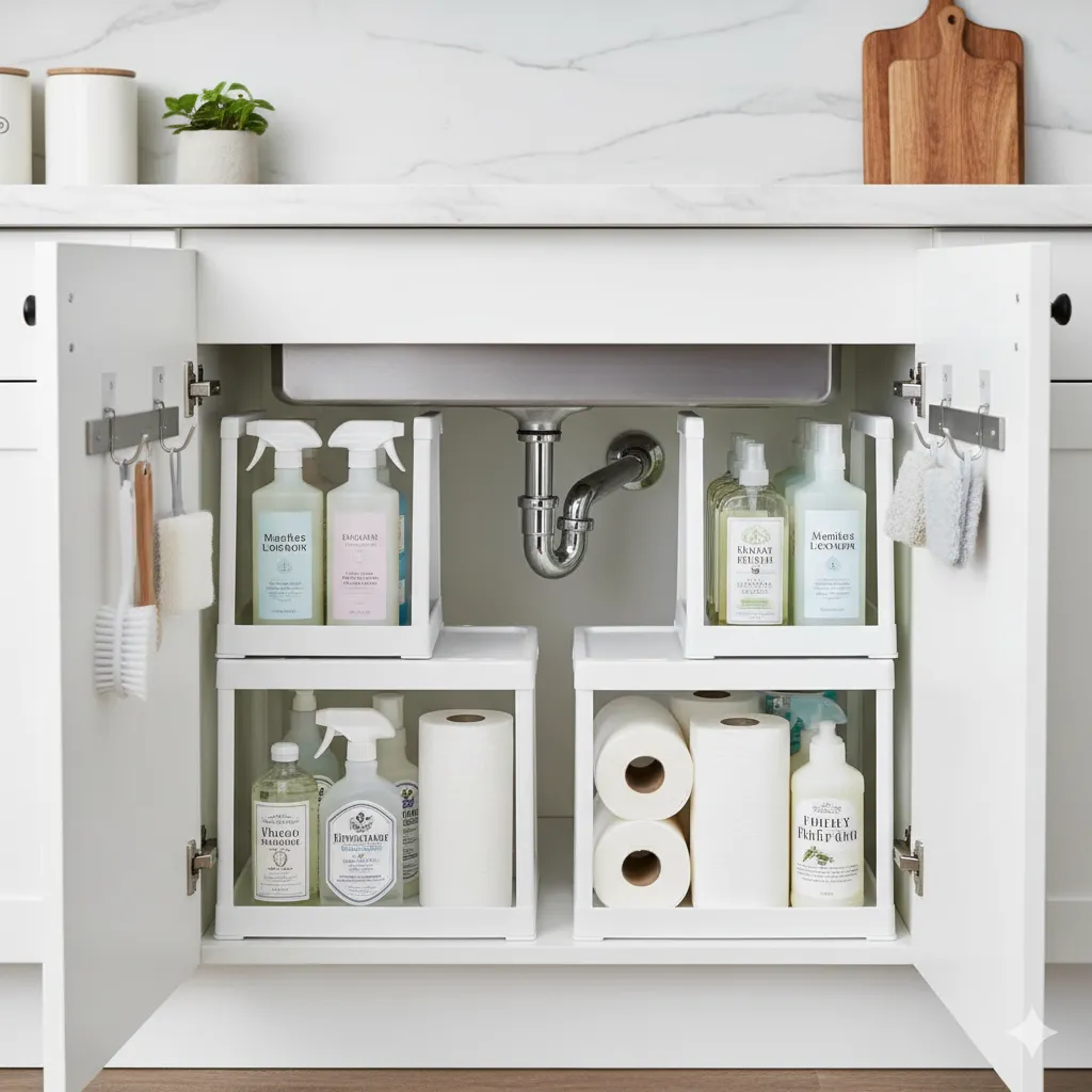 under sink shelving