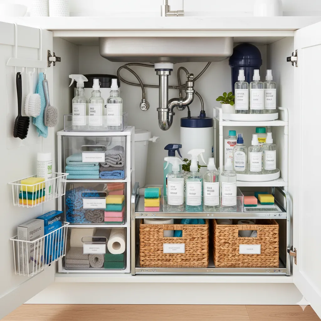 under sink storage