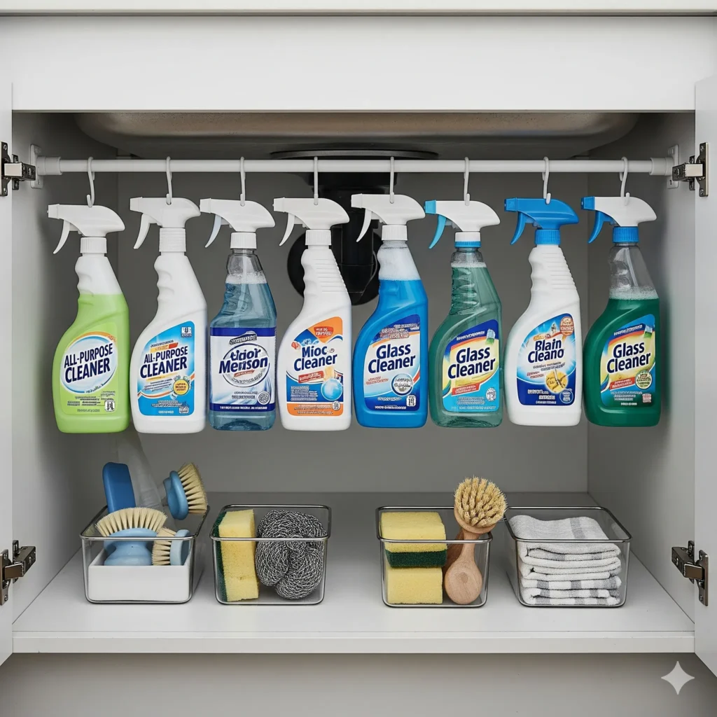 under sink storage