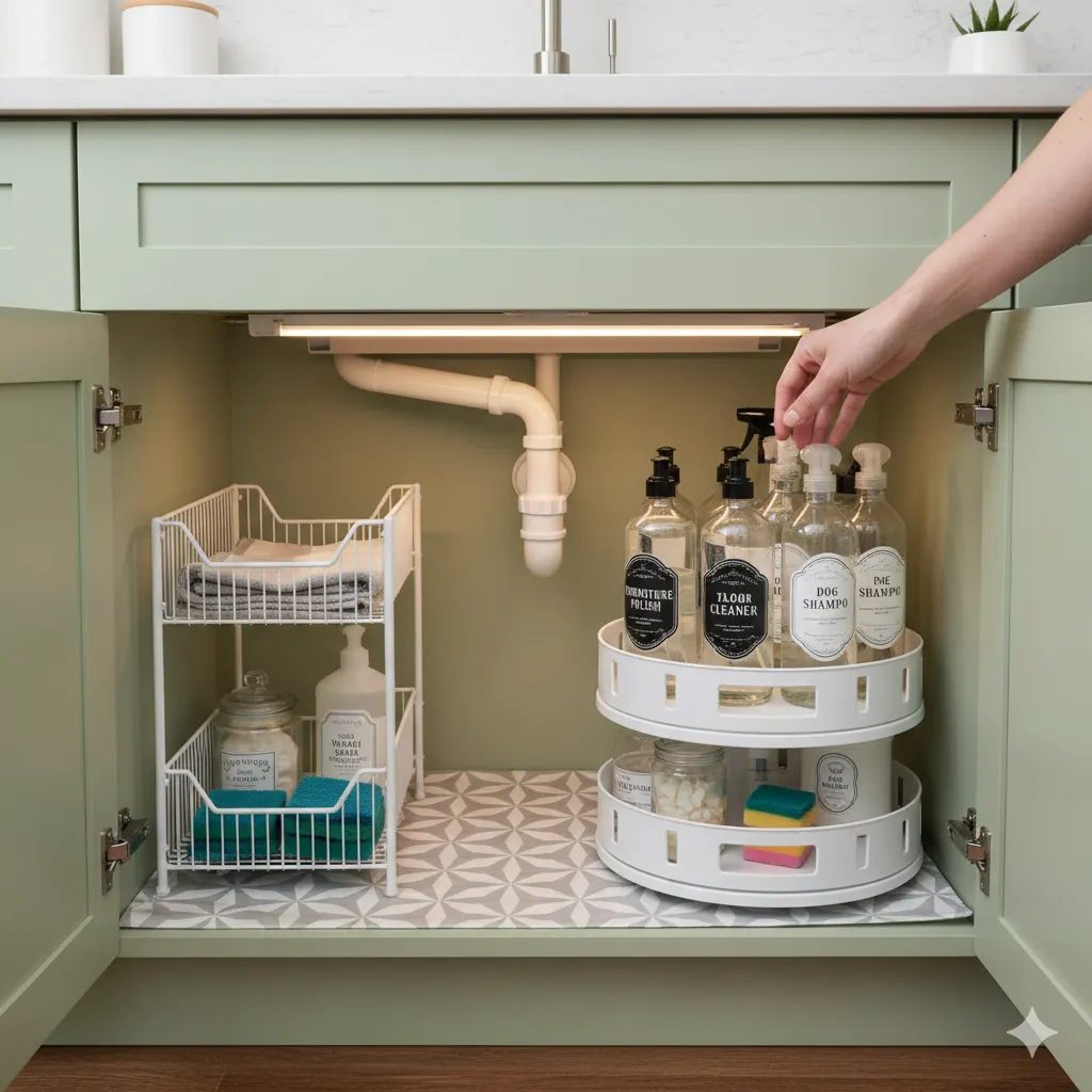 under sink storage ideas