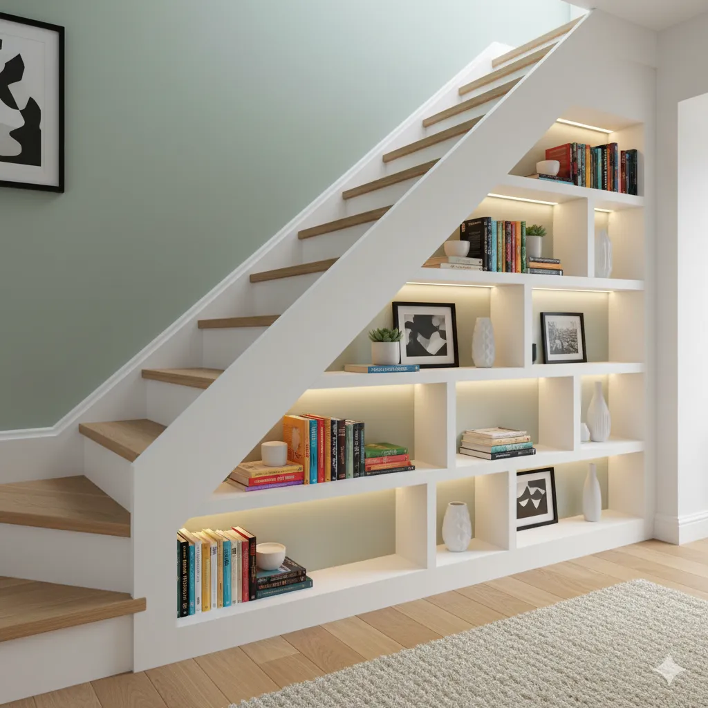 14 Clever Under Stair Storage Ideas You’ll Wish You Tried Sooner under stair storage shelves