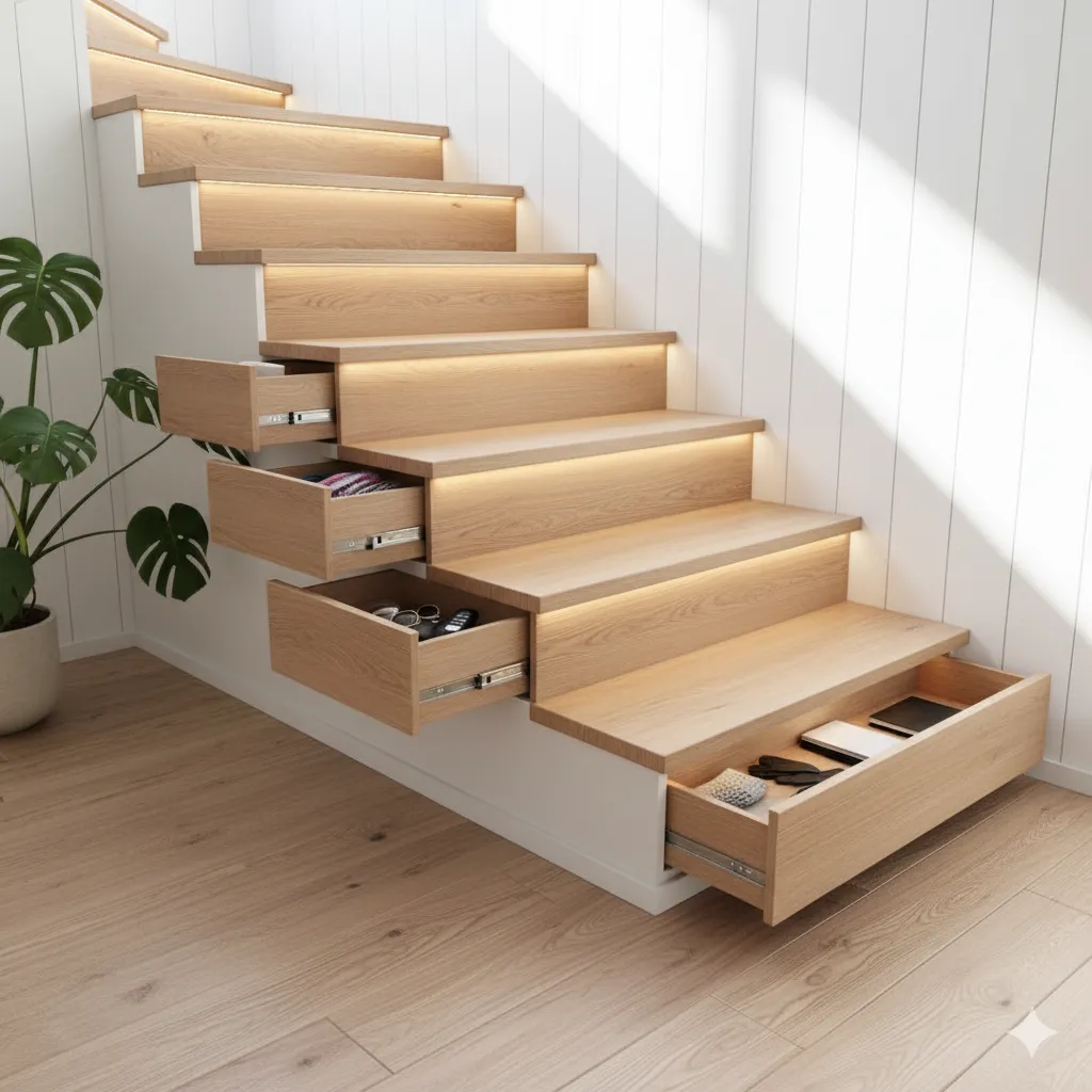 14 Clever Under Stair Storage Ideas You’ll Wish You Tried Sooner under stairs drawers