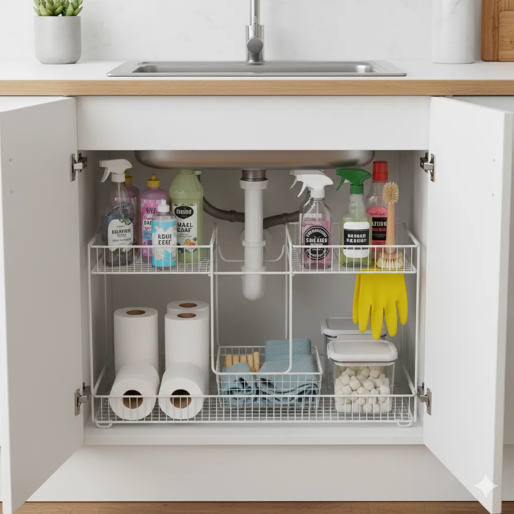 under the sink storage