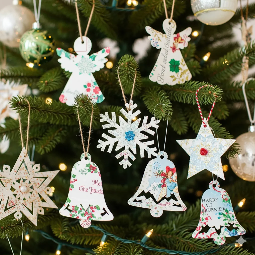 DIY Christmas Ornaments: 17 Gorgeous Ideas You Have to Try This Year upcycled christmas ornaments