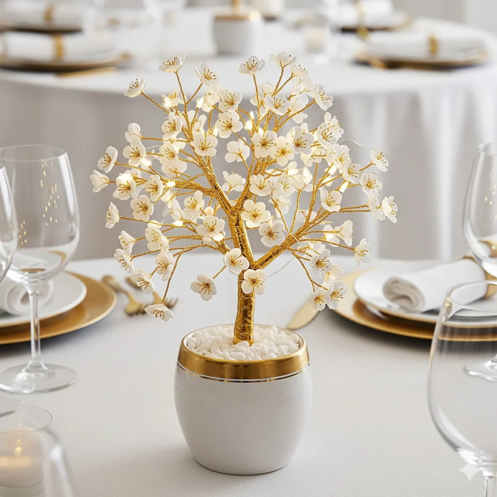 15 Elegant Gold & White Christmas Tree Ideas That Look Absolutely Stunning white and gold christmas tree minimalist