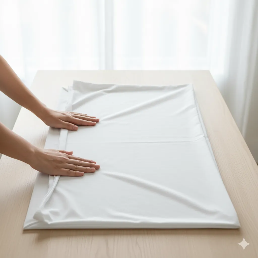 fold fitted sheets easy