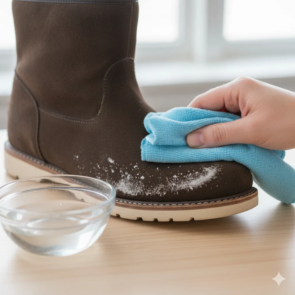 how do i clean suede shoes