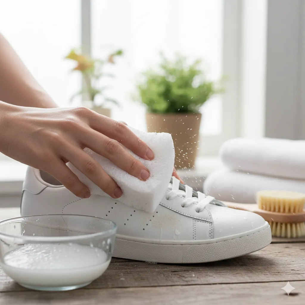 How To Clean White Sneakers Fast (and Make Them Look Brand New Again!) how do you clean white sneakers