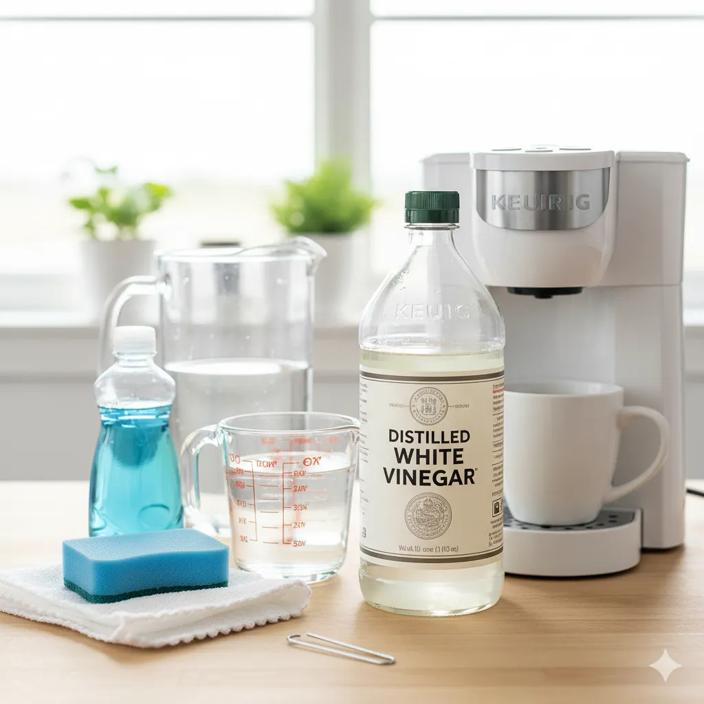 how to clean a keurig with vinegar