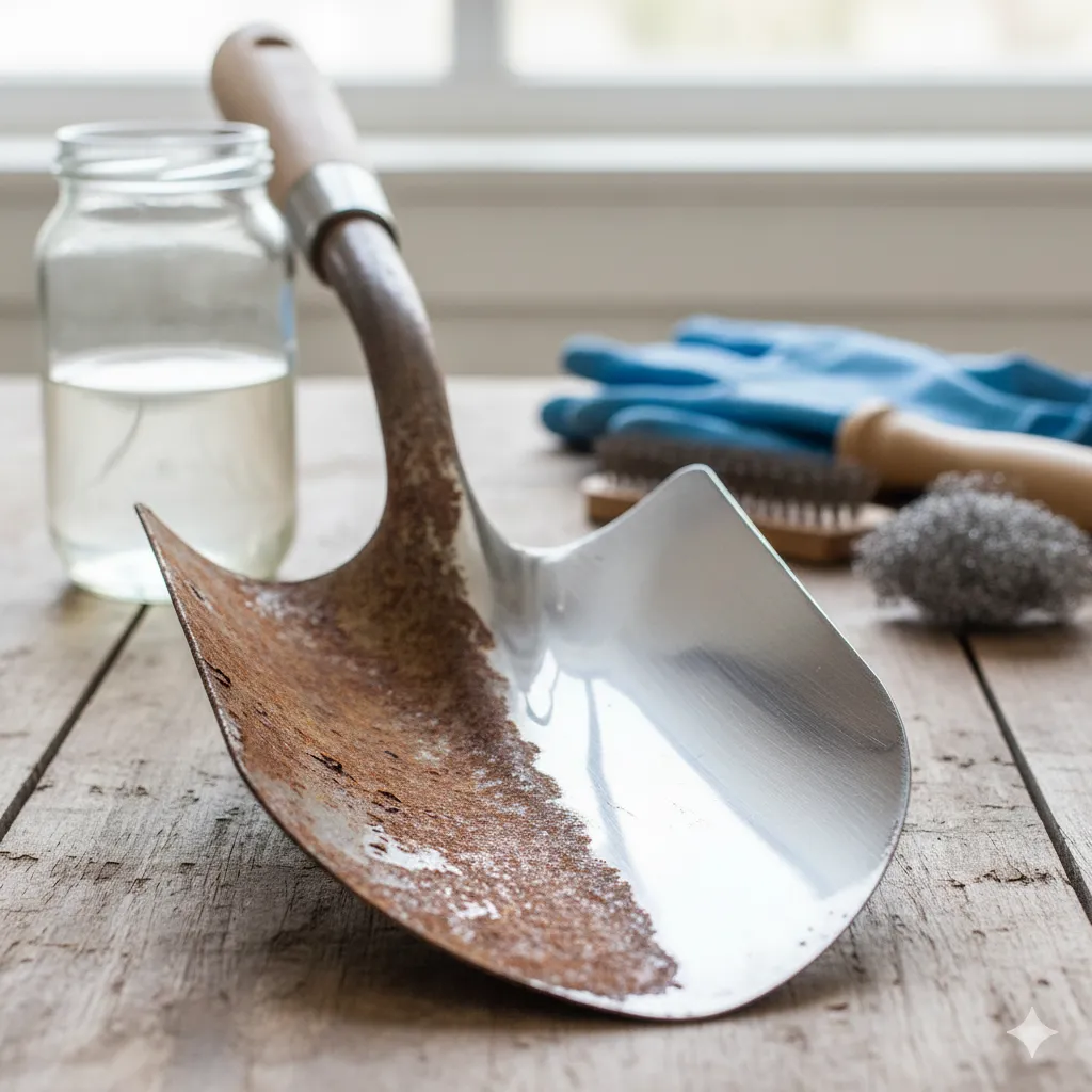 how to clean rust off metal