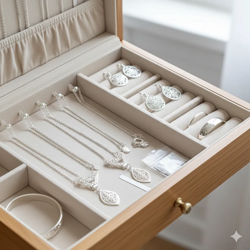 how to clean silver jewelry