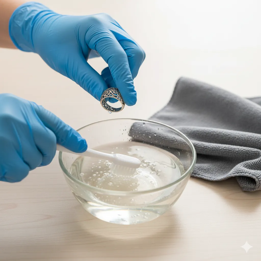 how to clean silver ring
