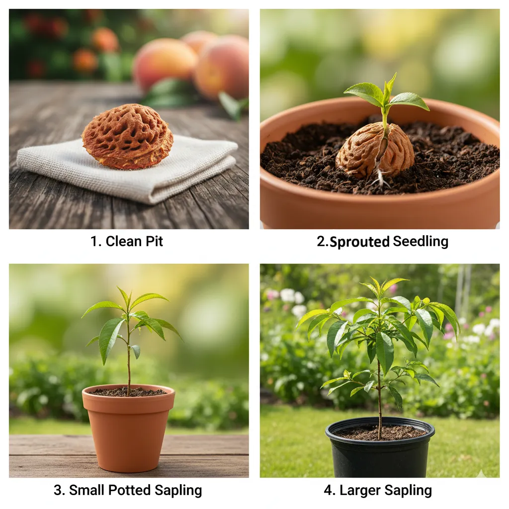 how to grow a peach tree at home