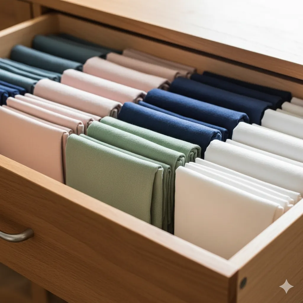 konmari bed sheet folding