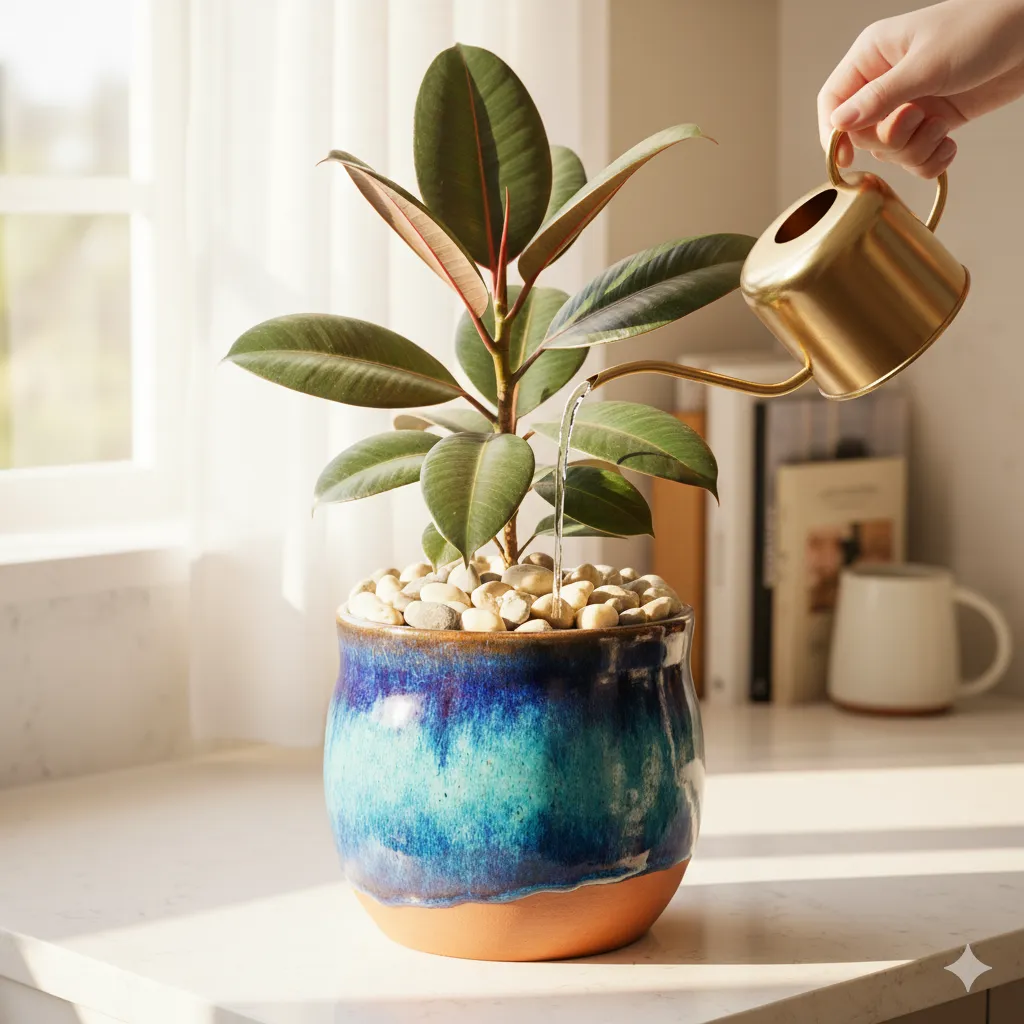 Rubber Plant Care Tips to Transform Your Plant rubber plant watering