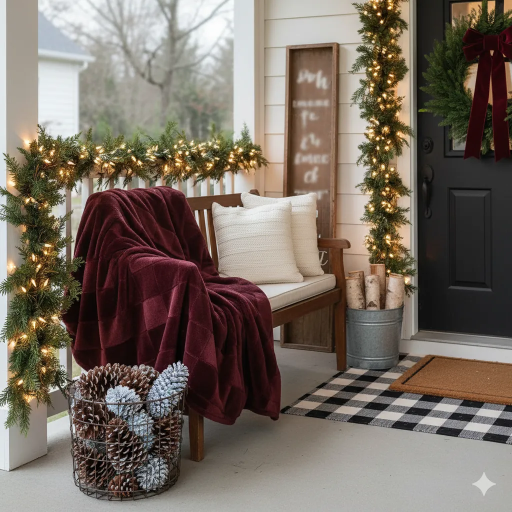 winter porch decor ideas