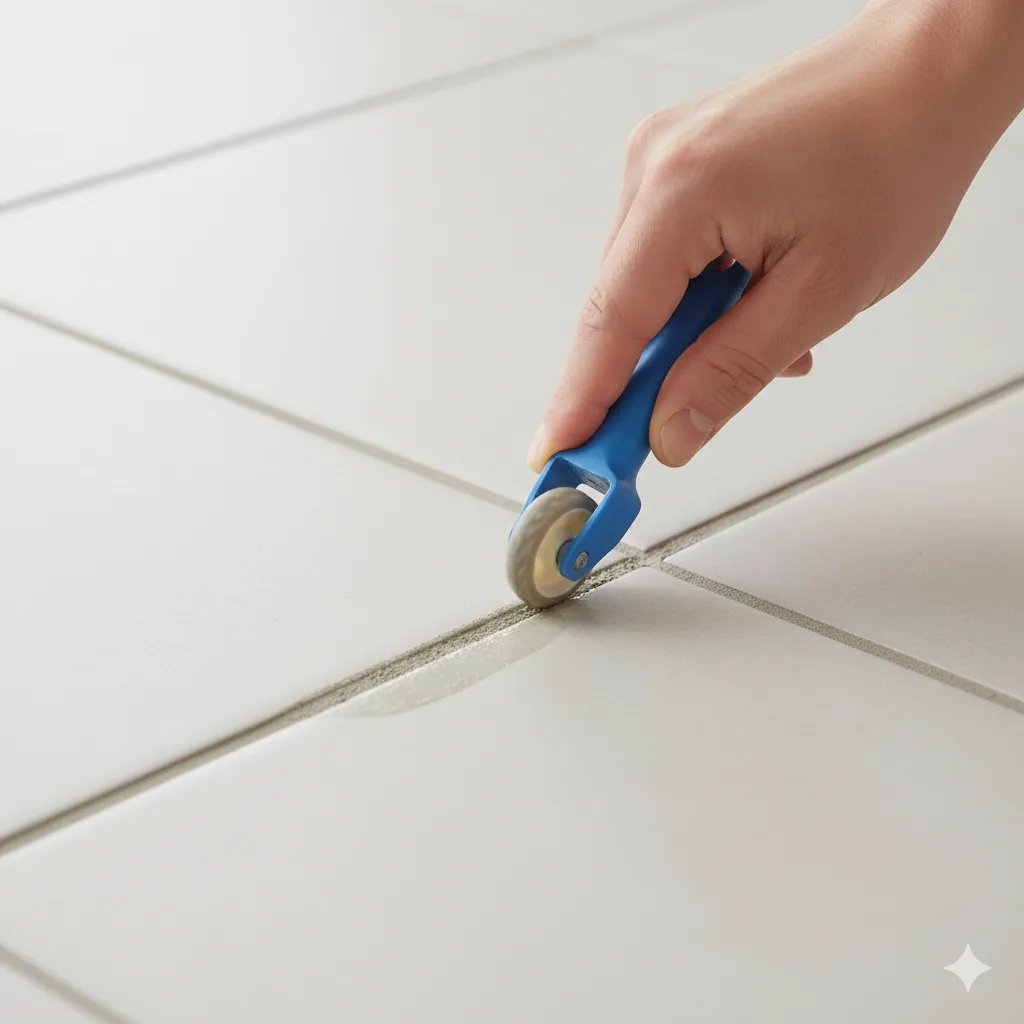 How To Clean Tile Grout On Tile Floors (no Scrubbing Or Harsh Chemicals!) how to clean tile grout on floors