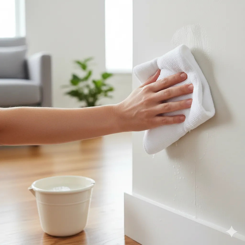 best way to clean painted walls converted