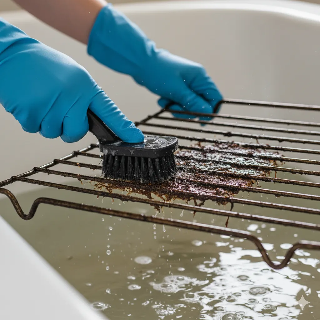 How To Clean Oven Racks Fast (even If They’re Covered In Grease) how to clean oven racks with baking soda