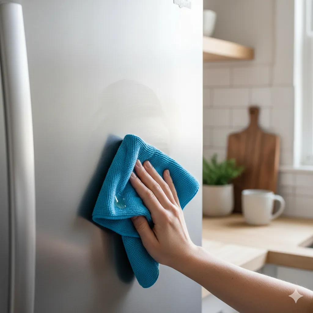 how to clean stainless steel appliances with vinegar