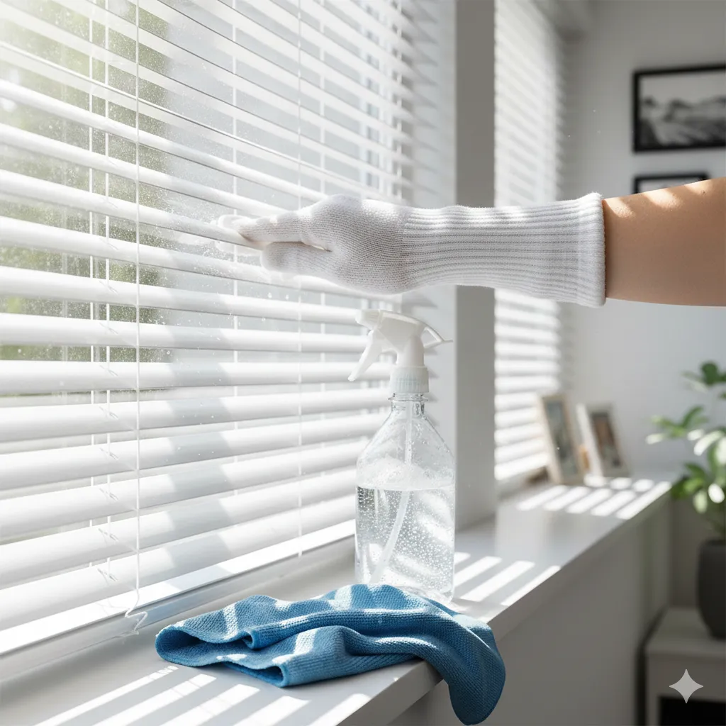 How To Clean Blinds Fast — No Need To Take Them Down! how to clean vertical blinds