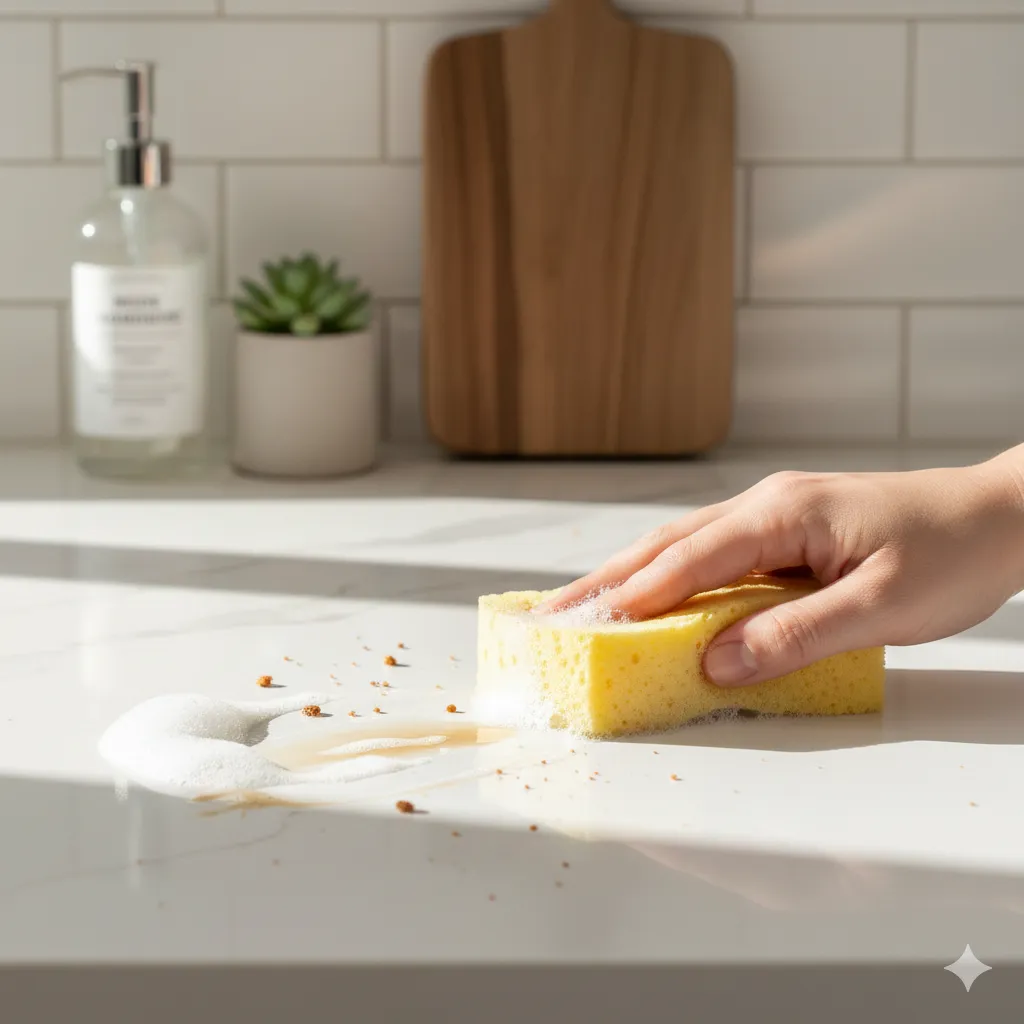 How To Clean Stained Quartz Countertops Without Dulling The Shine how to clean quartz countertops