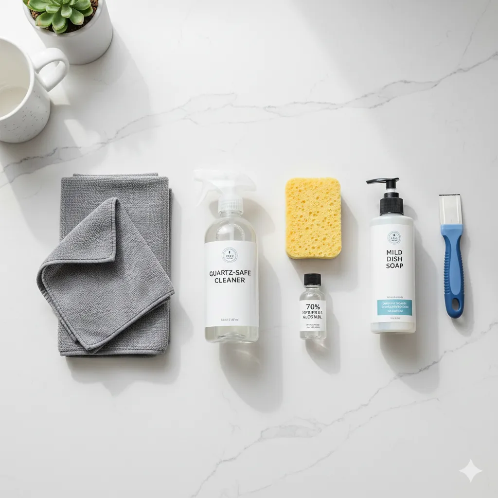 How To Clean Stained Quartz Countertops Without Dulling The Shine how to clean white quartz countertops