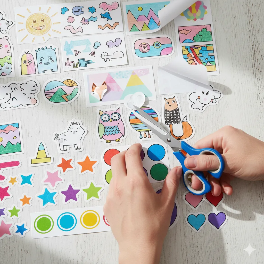 how to make homemade stickers